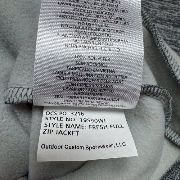 Columbia Golf NASA Hoodie Womens XL Gray Full Zip Jacket Outdoor Casual Preppy - Picture 11 of 14